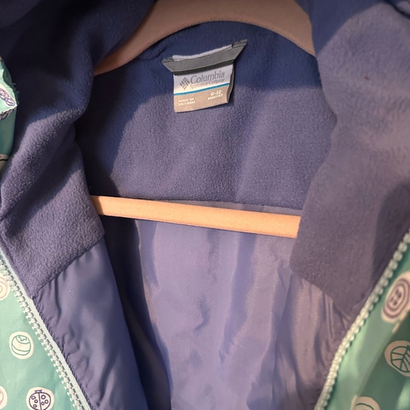 Columbia Teal Baby Windbreaker with Nature Patterns - Picture 5 of 6